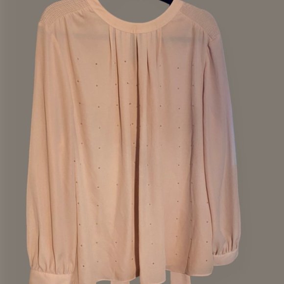Worthington Woman Blush Stud Blouse - 0X - Picture 2 of 4